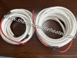 Cabos de aquecimento com revestimento de silicone isolado em PTFE