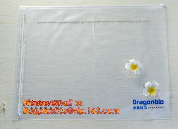 PVC bill document file bag,Promotional Customize Logo A4 A5 pvc Zip lockk document bag waterproof zipper file bag bagease