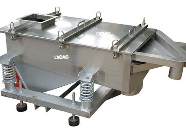 0.2×2kw Vibrating Sieve Machine Upside Outlet Height 740mm For Plastic Recycling