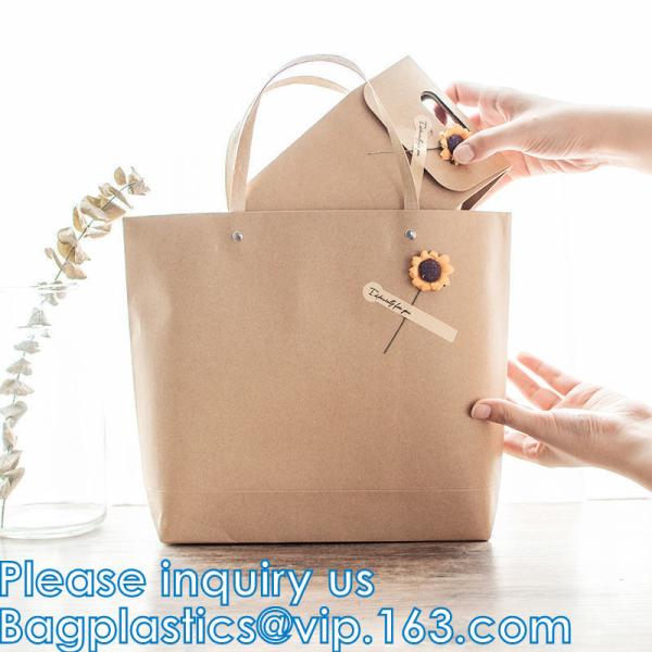Luxury Shopping Bags, Matte Modern Embossed Birthday Merchandise Clothing Business Store Wedding Guests