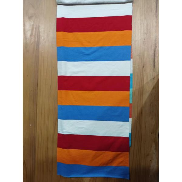 Естественная, легкая в уходе, гибкая и модная полосатая вязаная ткань для французского терри