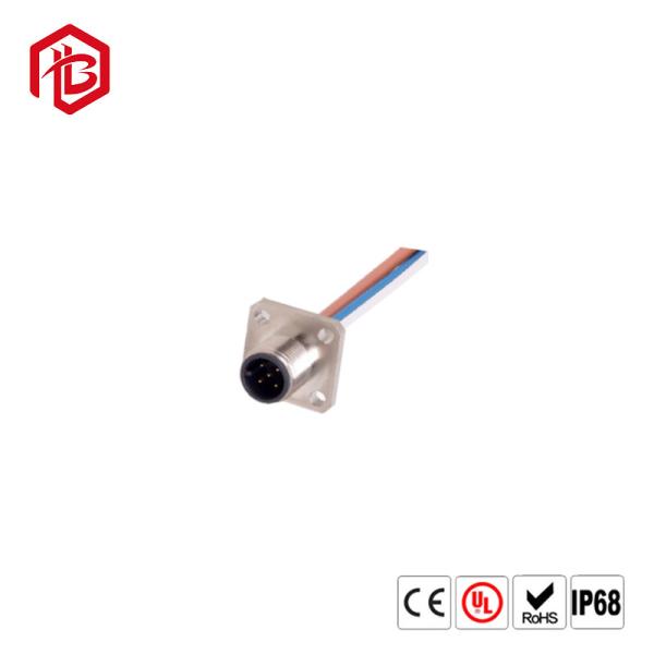 Ethernet Waterproof IP67 A/B/D Code 4 Pin Aviation Assembly M12 Right Angle Connector