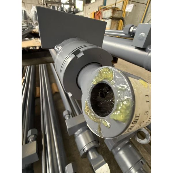 Hard Chrome Plated Steel 2 Stage Telescopic Hydraulic Cylinder Double Acting