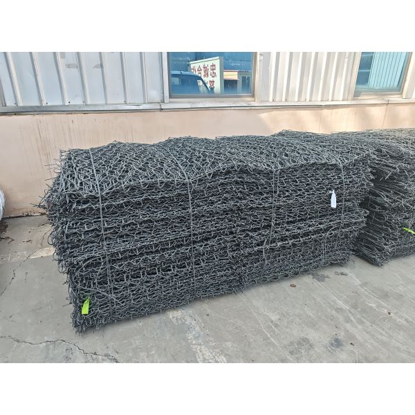 Economical Galvanized/PVC Coated 100mmx120mm Hexagonal Woven Gabion Basket for