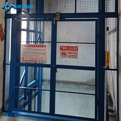 2Tons 4M Vertical Freight Elevator Platform Fixed Hydraulic Cargo Lift