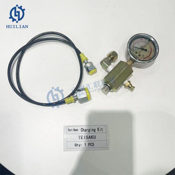 TEISAKU TR40 TR100 TR200 TR210 Charging Kit Gas Valve for Hydraulic Breaker Refilling Nitrogen Charging Kit