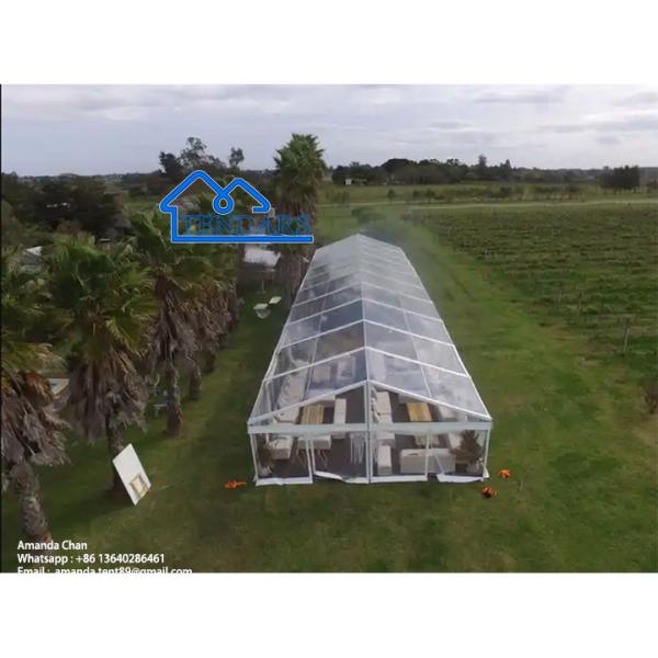 Removable BBQ Party Marquee Tents Galvanized Framework PVC Fabric Sidewall Cookout Canopy Structure
