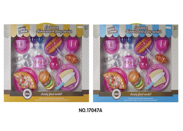 Role Play Childrens Toy Kitchen Sets Pizza Hotdog Fruit Food Cooking 24 Pcs