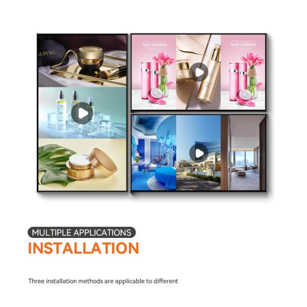 Приведенная реклама рекламирующ игрока, дисплеев Signage цифров держателя стены 43 дюймов