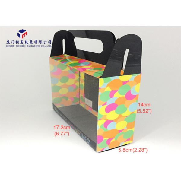Clear Window Hard Plastic Box Packaging 0.3mm Clear PET Carry Handle On Box Top