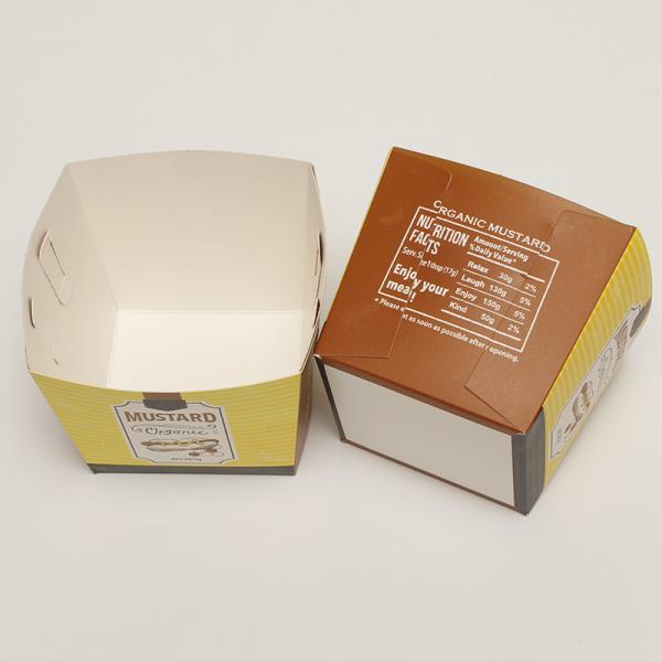 Фритчированная курица одноразовая kraft бумажная коробка, квадратный фастфуд бумажная коробка