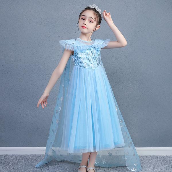 Cape Decoration Children's Dress Clothing Elsa Princess Dress