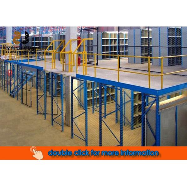 Multi Level Safety Industrial Mezzanine Floors Epoxy Powder Coated