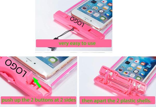 Water Resistant Cell Phone Pouch Universal Underwater Ipx8 Waterproof Phone Case