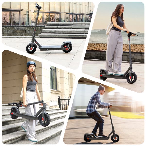 B20 10''*2.5 630W Folding Electric Scooter with LCD and Front & Rear Shock Absorberr 36v  Foldable Bike Supply Lithium Battery
