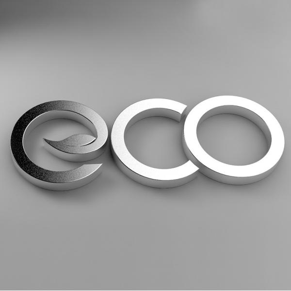 Illuminated LED Backlit 3D Metal Signs Stainless Steel For Decoration