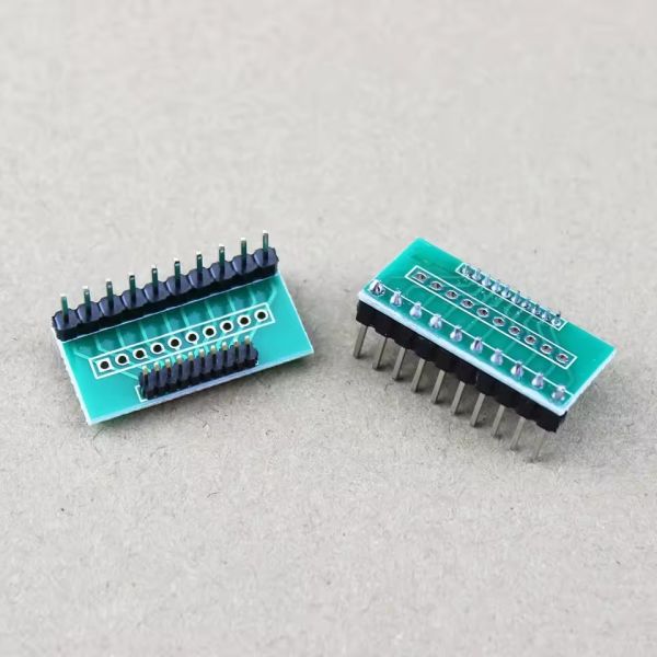 Pitch 1.27mm to 2.54mm Converter Adapter PCB Breakout Board 10 Pin Single or Dual Row