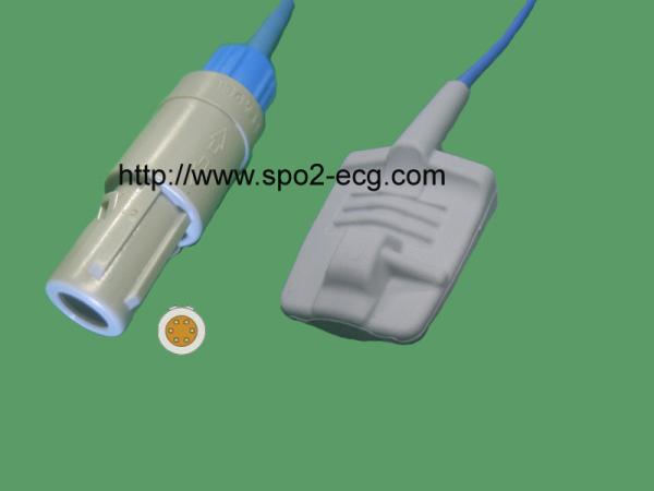 Profesiional Compatible Finger Clip Sensor Redel 6 Pin For Medical Monitor