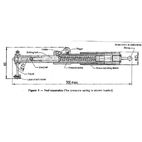 Vitreous And Porcelain Enamels Pistol Impact Test Apparatus
