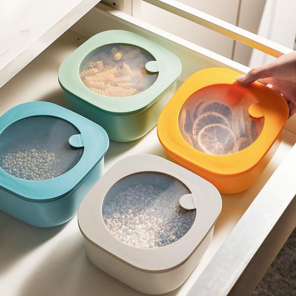 1L 2L 3L Microwave Plastic Food Container Plastic Kitchen Organizer