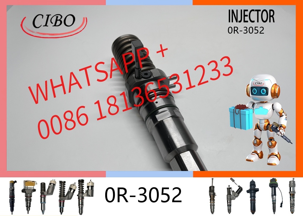 original 0R-3052 Common Rail Fuel Injector for  3508 3512 3516 Diesel Engine 7E6408 7E-6408 0R3052 Excavator 777B 785 789 Fuel Injection Parts original new injector