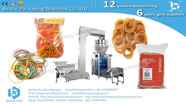 Automatic packing machine making PE gusset bag with 14 heads weigher BSTV-450AZ