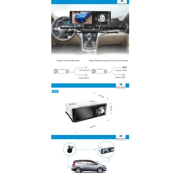 ЛКД экранирует 1 игрока автомобиля стерео/мультимедиа автомобиля Дин с УСБ Блуэтоотх МП5 ФМ