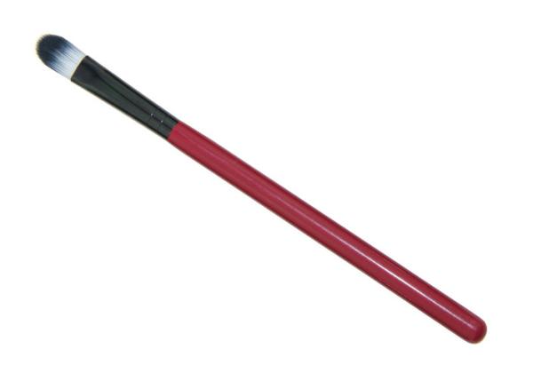 Nylon Hair Concealer Blending Brush With Red Wood Handle And Black Ferrule