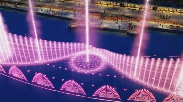 Vanne électromagnétique toute fontaine courante de danse de musique de taille