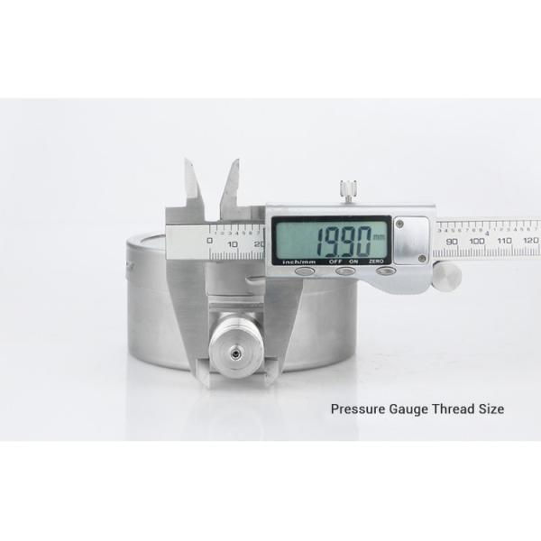 Thread Customizable 304SS Stainless Steel Capsule Type Pressure Gauge 100mm Diameter