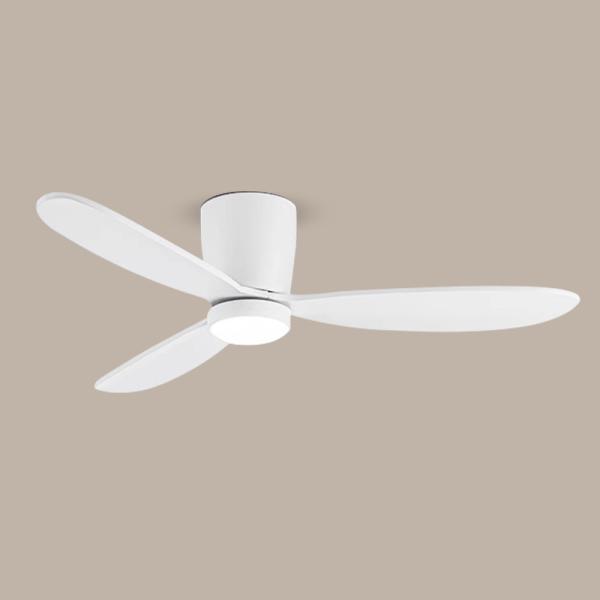 Ventilateur de plafond Nordique à lame de bois de 52 pouces Ventilateur de plafond à moteur à courant continu avec lumière et télécommande