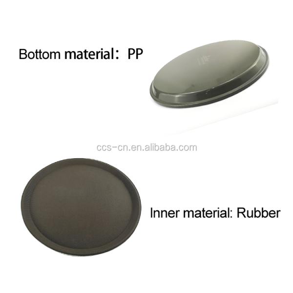 пластиковый поднос 73.5*60км Нескользящий овальный пластиковый большой повторно использовал поднос сервировки плит резиновый для Адвокатуры