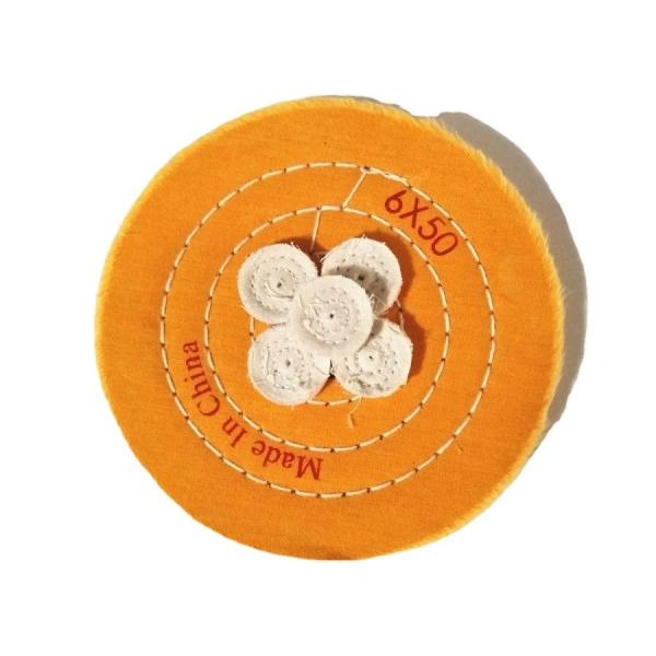 Cotton Buffing Wheel for Polishing Surface Inner Hole Size 4mm 5imm 6mm 8mm 12mm 16mm