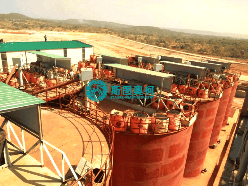 CIP CIL Gold Extraction System with Input Size less than 540mm PH Range 10.5 to 11.5 and Gold Recovery Rate Up To 98%