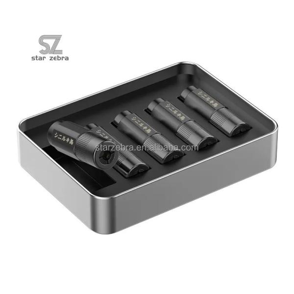 OEM Service Aluminum Alloy Double Hexagon Mouth Grease Nozzle Flat Mouth Tip Butter Gun Head Hose Hard Pipe Accessories