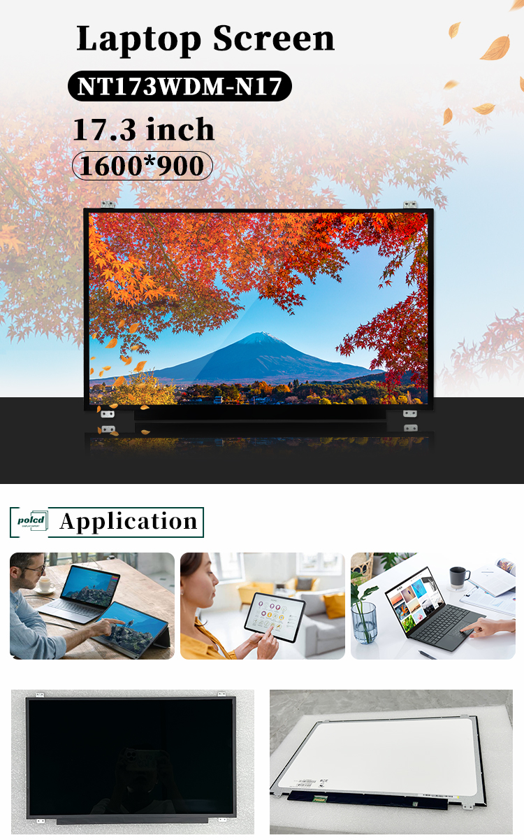 17.3 дюймовый Tft Lcm Модуль Оригинальный NT173WDM-N17 30pin 220 Nit 1600x900 EDP LED дисплей ноутбука