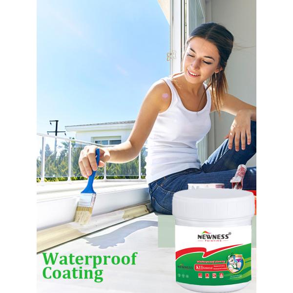 Кристаллизированная гидроизоляция на основе цемента для внутренних стен методом нанесения щетки