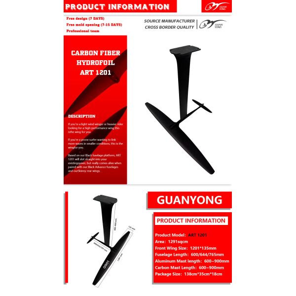 Carbon Aluminum Kite Wing Pumping Wingfoil Water Play Hydrofoil Surboard Surfing