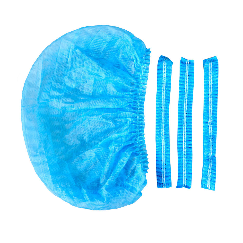 25gsm Non-Woven Double Elastic Disposable Round Head Cap Medical Doctor/Nurse Cap
