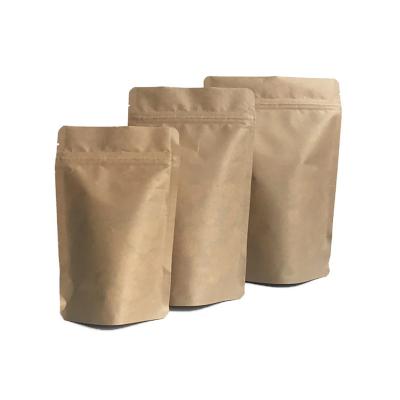 PLA seco autoadesivo dos sacos do empacotamento de alimento do papel de embalagem de Brown biodegradável