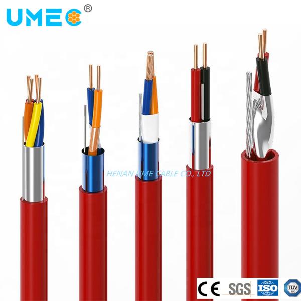 Cabos de alarme de incêndio de 2X1,5/3X1,5 mm2 com condutor de cobre recozido e revestimento de PVC durável