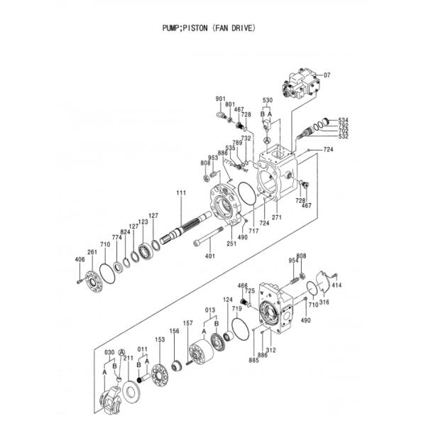 4633474 K3V63S Гидравлический главный насос и поршневый насос K3V63S-102R-1F29 Для экскаватора ZX450-3 Hitachi