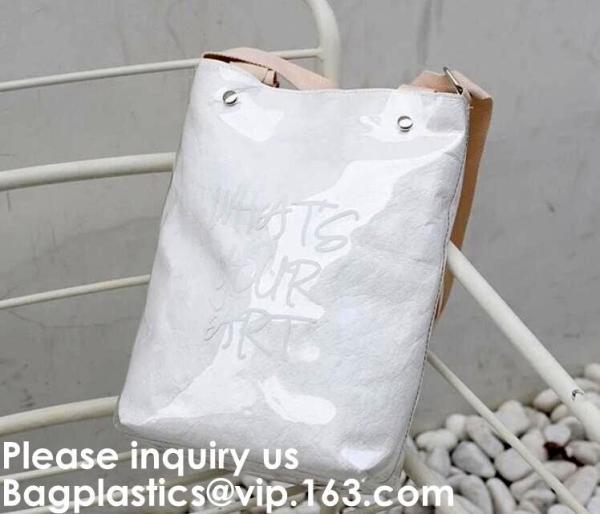Crossbody Fashion Tyvek Tote Bag, Tyvek Craft Paper Tote Bag, Storage, Travel, Promotion, Makeup Packing