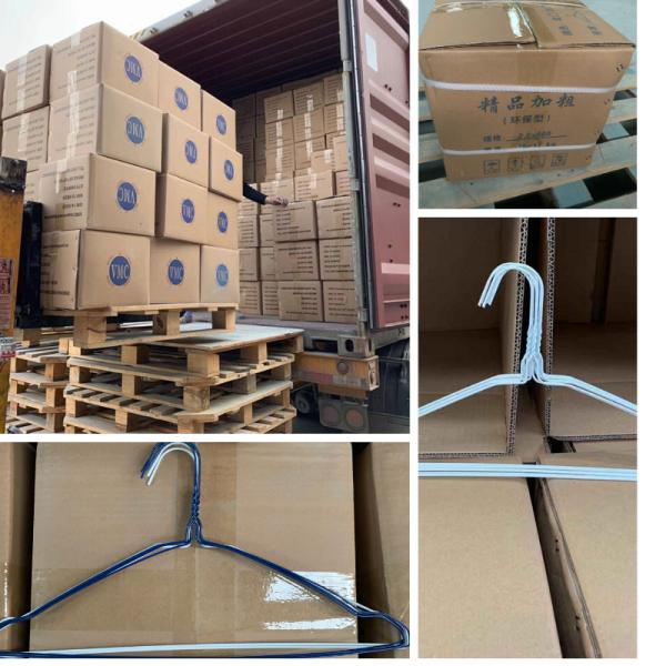 1.9mm 16 Inch Cloth Drying Hanger , Powder Coating Laundry Wire Coat Hangers