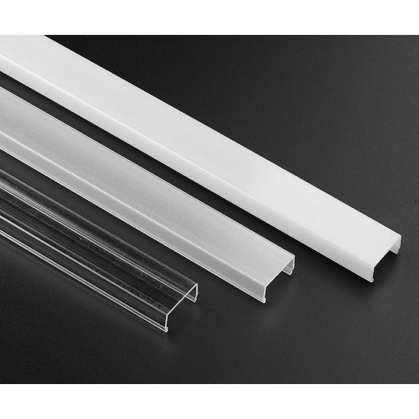 6063 T3-T8 Aluminum Alloy Anodized Finish LED Aluminum Profile with Customized Length for Surface Mounted LED Channel