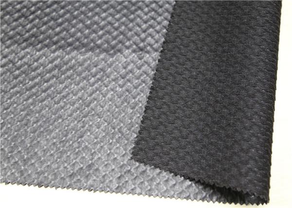 Waterproof Bonded Leather Upholstery Fabric 1.1 Mm Thickness Abrasion Resistant