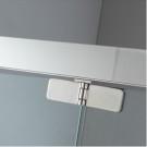 Foldable shower enclosure 800*800mm with 304 stainless steel & tempered clear glass