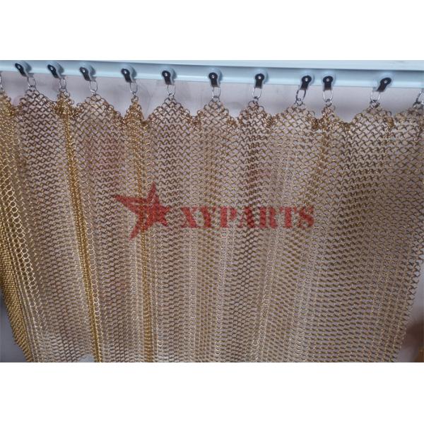 Interior Decoration Aluminum Ring Mesh Curtain ø1.2mm 12mm