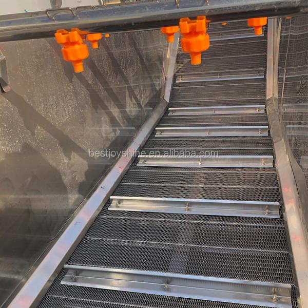 Tomato Washing Machine With Water Filtration System 304 Stainelss Steel Material