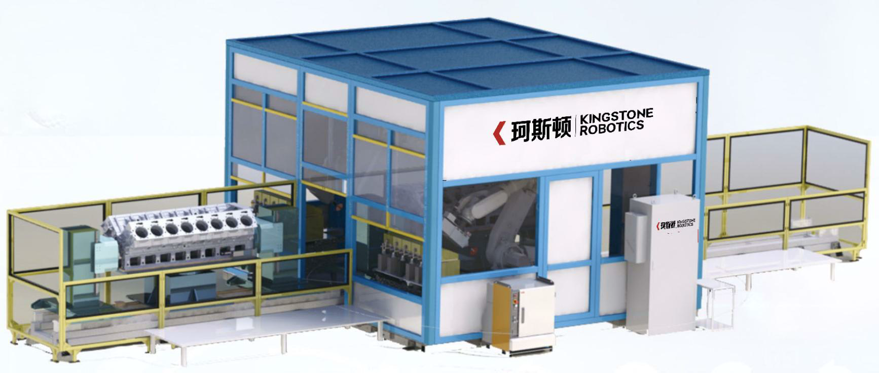 Fully Automatic Robotic Aluminum Polishing Machine High Gloss For Car Axle